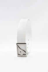 Golf Leather Belt White